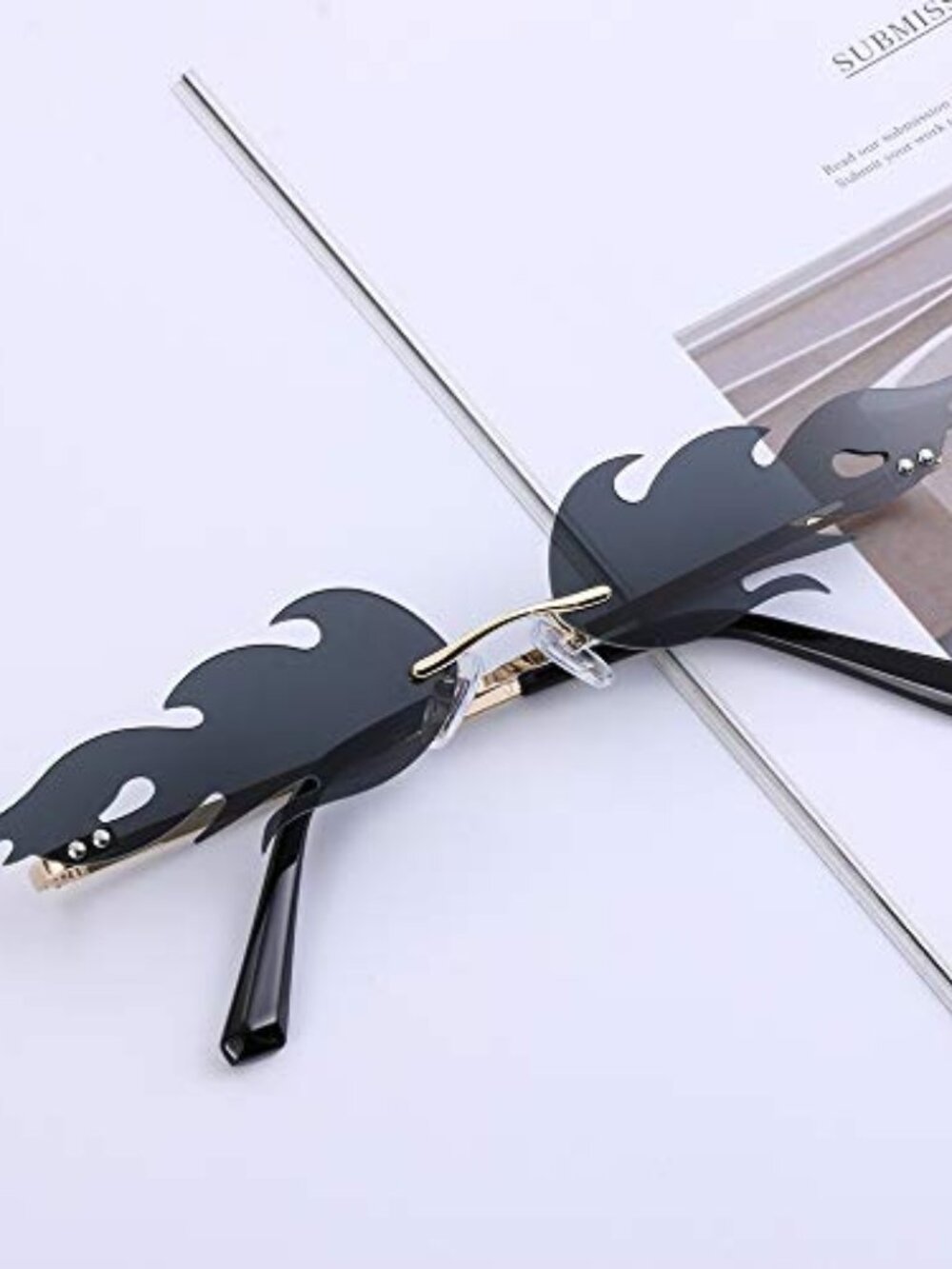 Sunglasses‎ Rimless Goth Glasses for Women